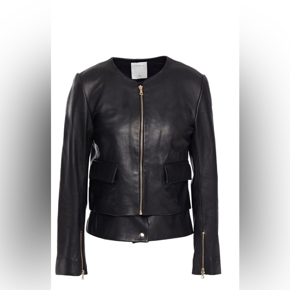 Nwt Sandro leather jacket size 2/medium